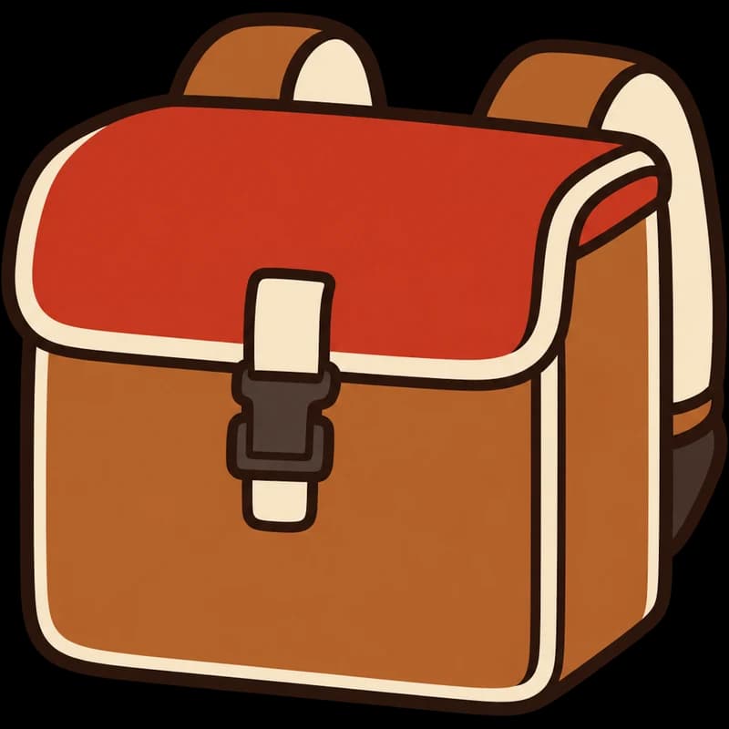 Uma mochila de entrega de comida